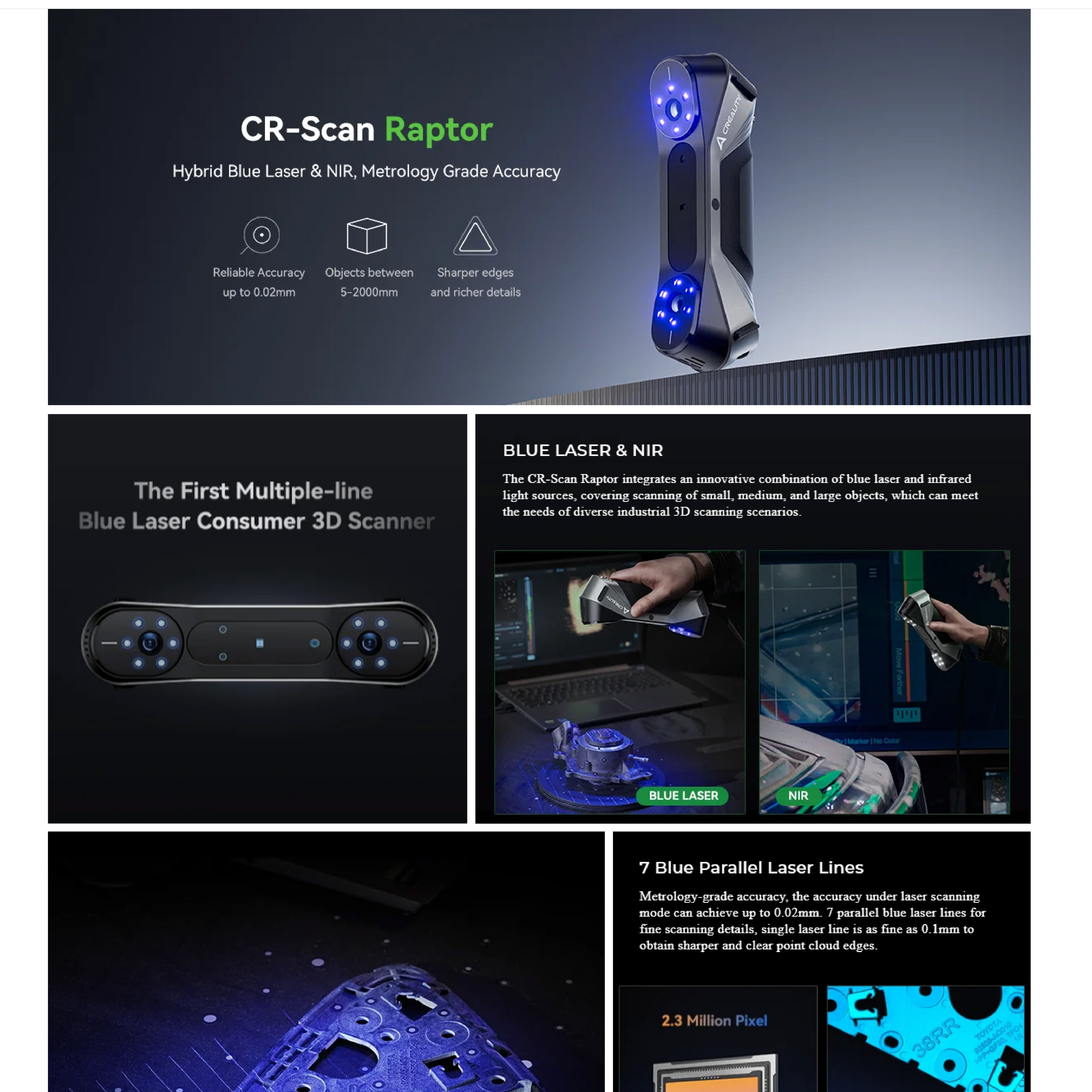 Creality CR Scan Raptor 3D Scanner 3D Gadgets Malaysia